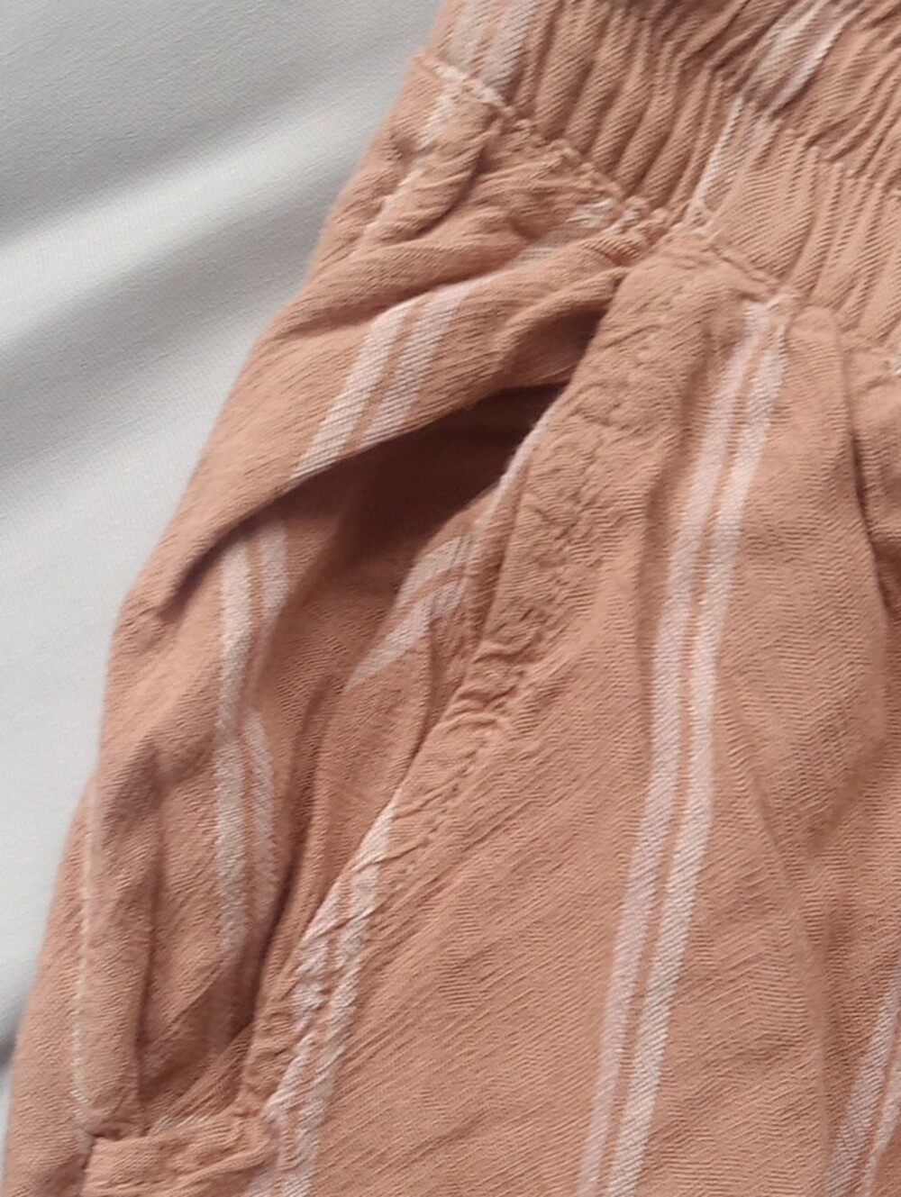 American Eagle Outfitters Coral Pinstripe Joggers - Picture 3 of 4